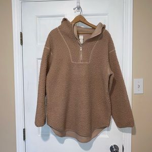 H&M Oversized Sherpa Hoodie in S